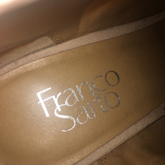 Franco Sarto light pink suede sandal heels - Picture 5 of 6